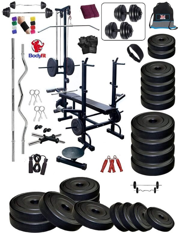 Home Gym Equipment Set 20 in 1 Heavy Bench with 30 kg Weight