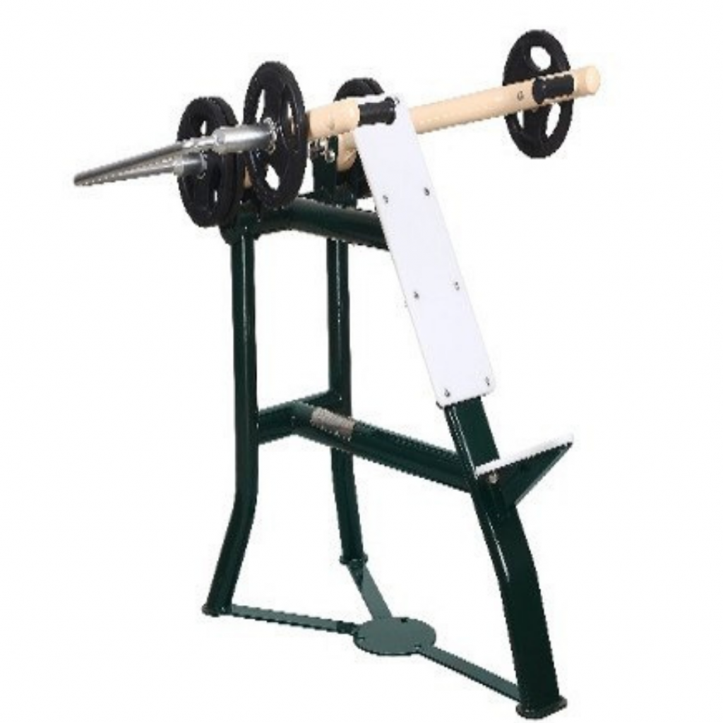 Weight assisted shoulder press